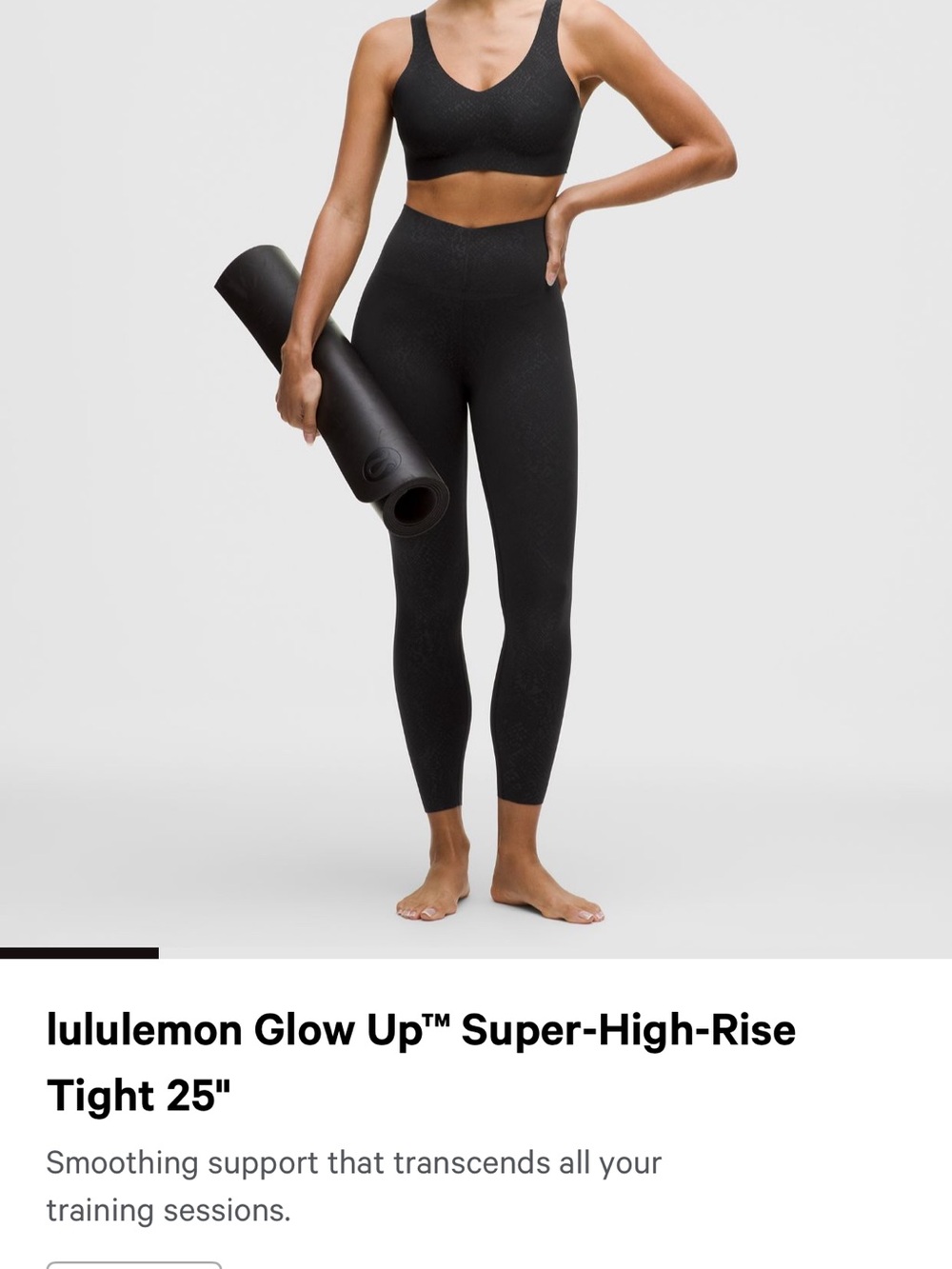 lululemon athletica High-Rise Seamless Leggings in Black